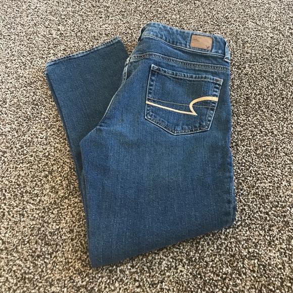 American Eagle 🦅 8 Crop Capri Jeans 0199 - Picture 1 of 4